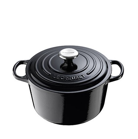LE CREUSET Støpejernsgryte dyp rund 24cm/5l Signature Black