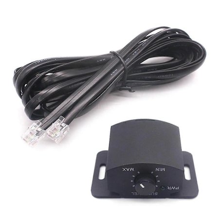 Forstærkerudskiftningsbas-knapstyringsfjernbetjening 6-polet Subwoofer Fjernbetjening Lydstyrkejusteringskontrolknap til højttalere