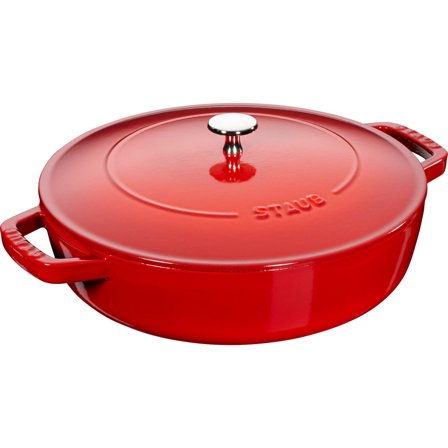 Staub Chistera Sautérgryde 24cm., rød | KitchenOne