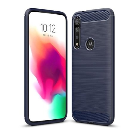 Carbon Flex Motorola Moto G8 Plus etui - Mørkeblå