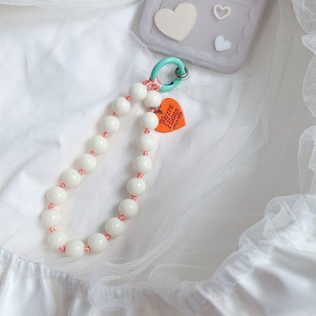 Telefon Snøre Telefon Håndleddsstropp MELK HVIT