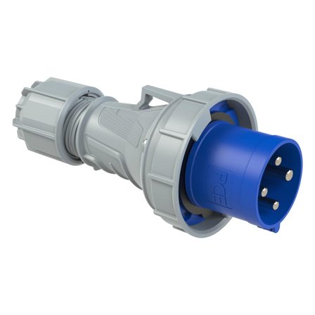 PC Electric Støpsel 16A 3P+J 230V 9H IP67 Blå 0142-9