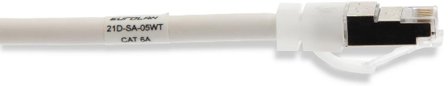 Eurolan 21D-S6A-01WT Patch ledning 1 x RJ45, 6 A 1 m, Forbindelsesudstyr & kabler