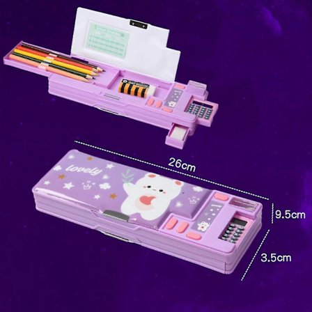 Plast Skrivesaker Organizer Boks Pop Up Multifunksjonelt Penal Bursdagsgaver Til Barn Tenåringer
