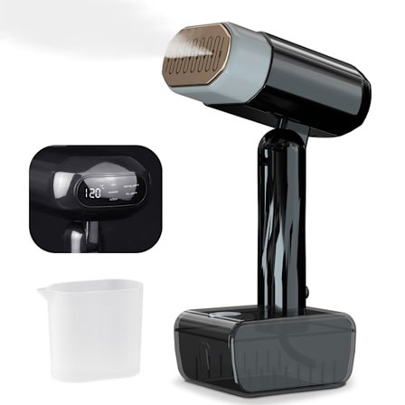 Höyrysilitysrauta, Höyryvaatehöyrystin, 5 nopeusasetusta, 330 ml (musta)