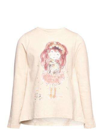 T-Shirt Ls T-shirts Long-sleeved T-shirts Rosa Minymo*Betinget Tilbud