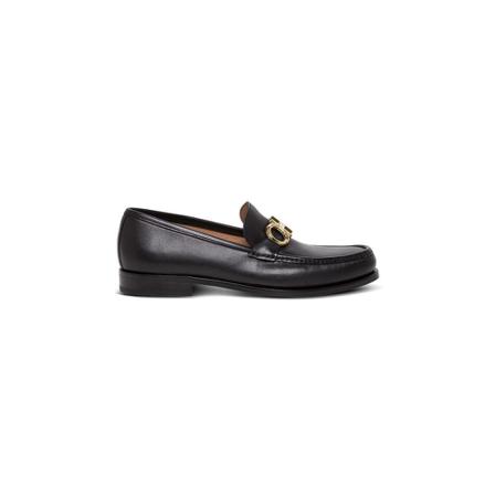 Salvatore Ferragamo, Loafers with Buckle Zwart, Heren, Maat:41 EU