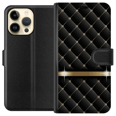 Yhteensopiva Lompakkokotelo Apple Apple iPhone 15 Pro Max Ylellinen Musta