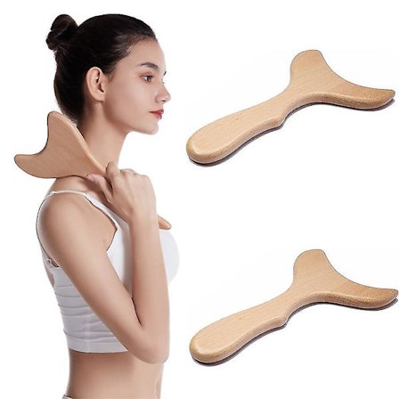Trä Gua Sha Verktyg Ryggmassagebräda Hela Kroppen