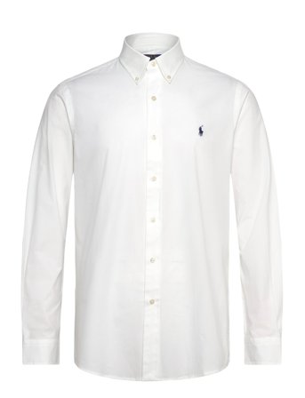 Polo Ralph Lauren Custom Fit Stretch Poplin Shirt - White - XL