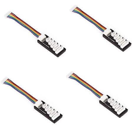 4 kpl RC-tuote JST-XH-2-6S akun latauslevy JST XH -levy tasapainotuslaajennuslaturiadapteri Ba {db} As shown