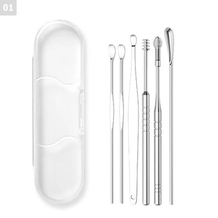 5-9 stk./sett Ørevoksfjerner Ørerensesett Øreplukker Øreplukker Ørerenseskje Ørepleie Renseverktøy for voksne Ørepleiesett