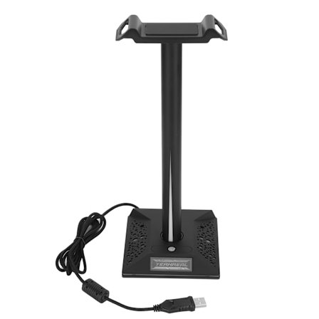 Lys Effekt Touch Headset Beslag Dæmpning RGB med Dobbelt USB Interface 3.5mm Lyd