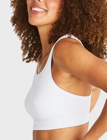 Swegmark Victorious Strength Sports Bra Spacer Moulded Cups - White - C x 85