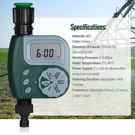 Automatisk Vattnare för Trädgård, Programmerbar Slang