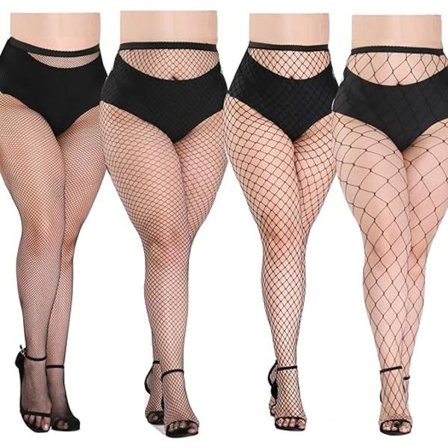 Tåfria nätstrumpbyxor, tidvattenstrumpor, hål, litet nät, medium Ne