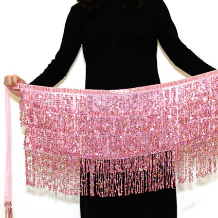 4 lager magdans glänsande paljett höfthalsduk Mode kvinnliga show kostymer för bikini klubbkläder