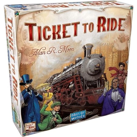 Ticket To Ride -lautapeli | Perhepeli | Lautapeli aikuisille ja perheille | Junapelin | Ikä 8+ | 2-5 pelaajalle | Keskimääräinen peliaika 30-60...