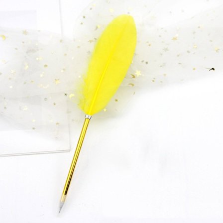 Fjerpen Kuglepenne GUL