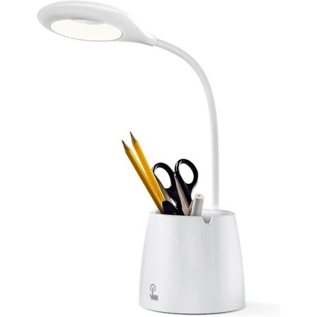 Led kontorslampa, led dimbar led bordslampa - stock