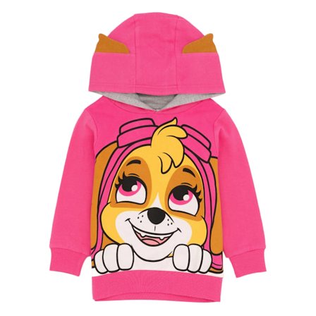 Paw Patrol Barn Hoodie med 3D-öron för barn/barn Skye 3-4 år Rosa