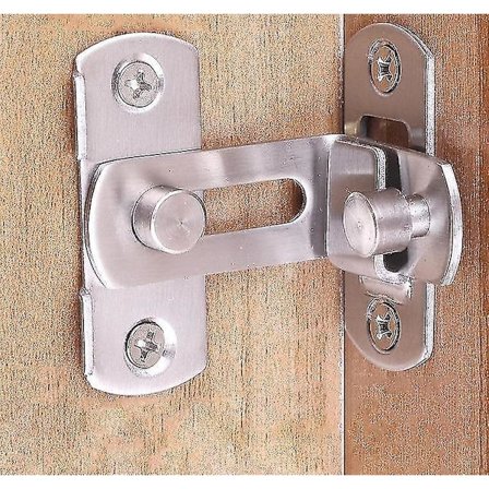 Stainless Steel 90 Degree Sliding Door Hasp Latch Locks -security Tools