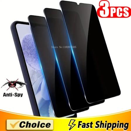 3 stk. Privacy Skærmbeskyttelse til Samsung A13 A15 A23 A55 A53 A73 5G Anti-Spy Hærdet Glas til Samsung A25 A24 A34 A70 A22 5G For Galaxy A52s 5G Anti