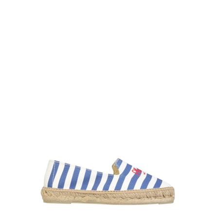 Philosophy di Lorenzo Serafini, Espadrilles With Embroidered Logo Blauw, Dames, Maat:36 EU