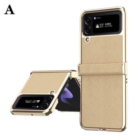 För Samsung Galaxy Z Flip4 5g Läder Hybrid Stötsäker Vikning