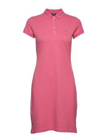 Original Pique Ss Dress Dresses T-shirt Dresses Lyserød GANT