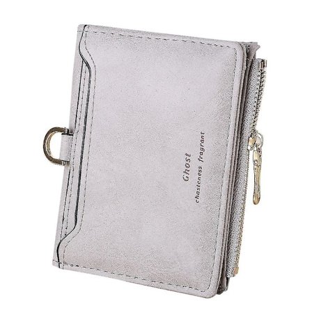 Enkel Retro Dame Lommebok med Bokstaver, Kort Lommebok, Myntveske, Kortholdere, Håndveske Gy