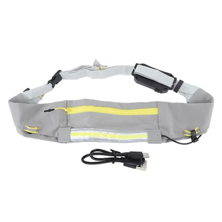 Sport Midjepakke Vandtæt Letvægts Bæltetaske med Lys til Udendørs Natløb Fitness