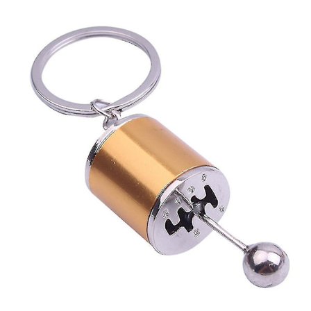 Polering girknapp nøkkelring (farge: gull)