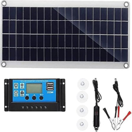 300W 12V Solpanel Kit Batterioplader 300W 12V Off Grid System med 10A - 60A Kontroller - 11-Perfekt