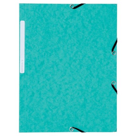 EXACOMPTA Gummibandsmapp 3-kl A4 grön 10/fp - Lyreco - Kontorsmaterial - Mappar och plastfickor - Gummibandsmappar 3-klaff - Kartong