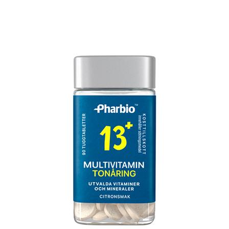 Pharbio Multivitamin Tenåring 90 Tabletter