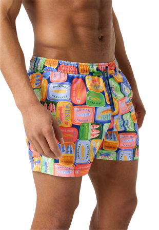 Björn Borg Print Swim Shorts Badkläder Herr Flerfärgad S