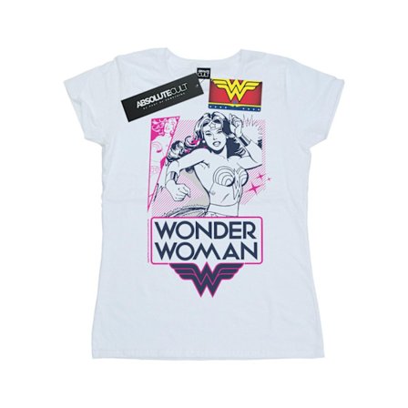 DC Comics Dam/Kvinnor Wonder Woman Rosa Action Bomull T-shirt