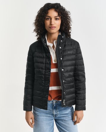 GANT Damen Leichte Daunenjacke (M) Schwarz Grau