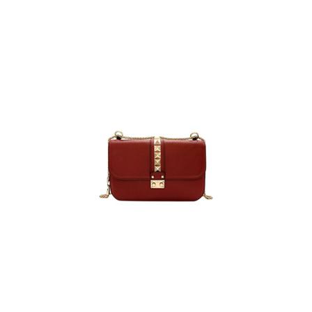 Valentino Vintage Shoulder Tass , Rood , Dames , Maat: ONE Size Vintage Tassen