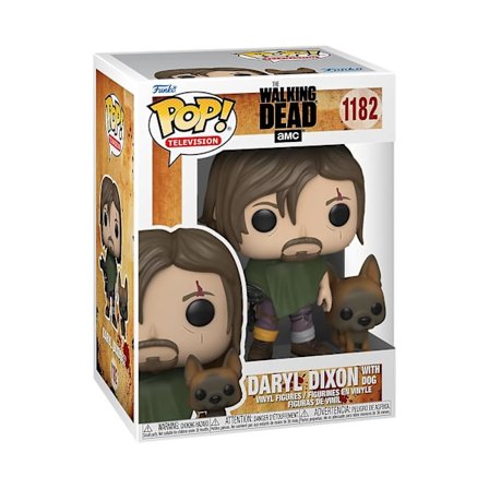 The Walking Dead TV Daryl Dixon med hund #1182 AMC vinylfigur, 100 % ny