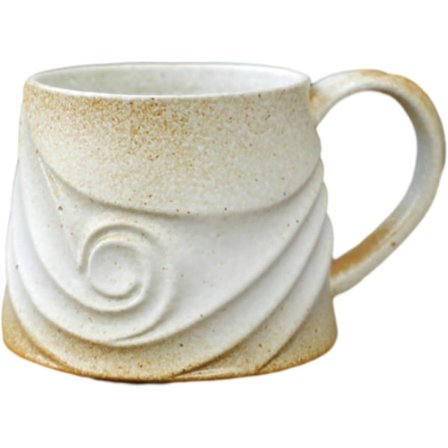 300 ml kreativ spiral keramisk kopp, egnet for retro kontor ettermiddagste kaffekopp kontor hjem