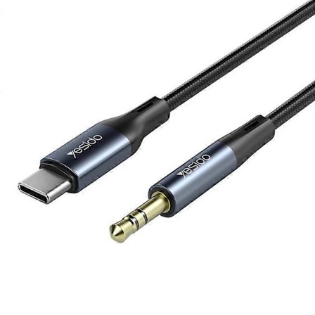 YESIDO YAU36 100CM USB-C till 3.5mm Ljud Aux-kabel Typ-C Adapter till 3.5mm Hörlurs Stereo AUX-sladd