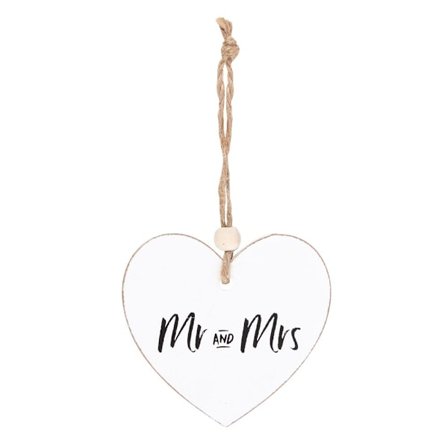 Something Different Mr and Mrs Hjärta Hängande Sentiment Skylt En