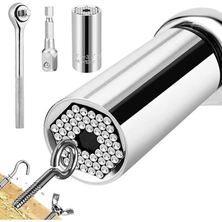 3 st 7-19 mm Universal Socketnycklar, Högkvalitativ Cr-v Mul