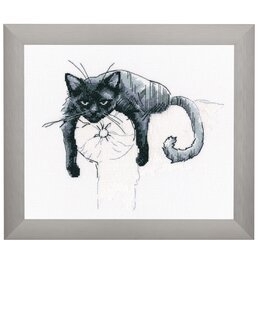 Broderipakke Bilde Trøtt katt - RTO