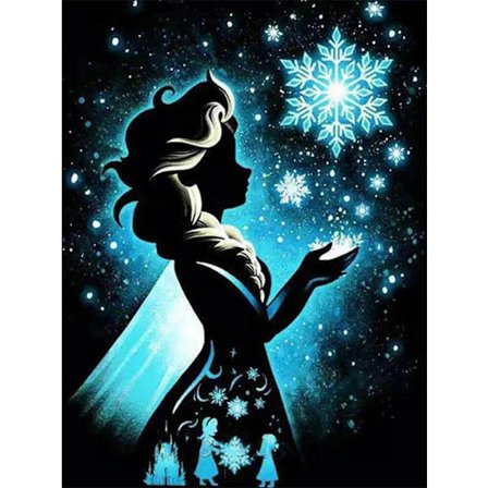 30x40cm 5D DIY Diamantmaleri Full, Série Cartoon Princess#C, DIY