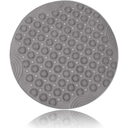 Halkskyddad badrumsmatta, rund mögelbeständig PVC-duschmatta med sug