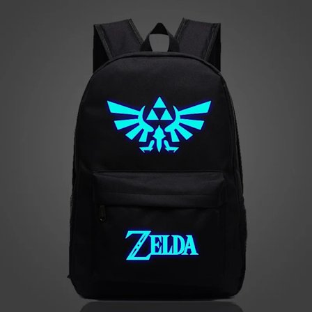 Anime Legend of Zelda Mochila Skolväska Självlysande Student Ryggsäck Stil 3 Stil 1