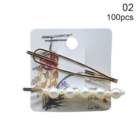 100 st/lot Hårnålsförpackningskort Kraftpapperskort 100 STK 02